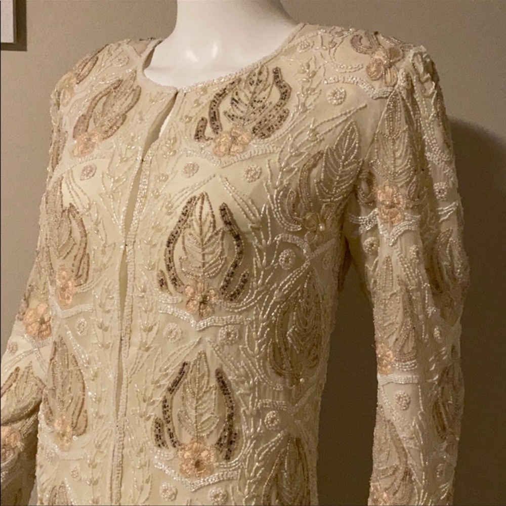 Riva’s Design Vintage Hand Beaded Blouse